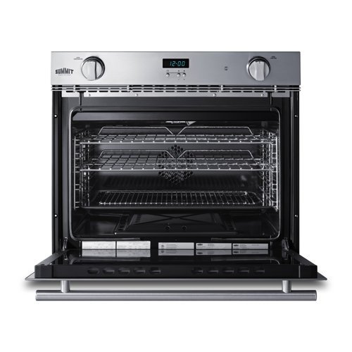 Summit Appliance 27" 3 Cubic Feet Natural Gas Convection Wall Oven